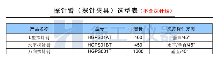 衡工HGPS01A三維探針調(diào)整座 探針座 探針夾具 探針臂 夾卡具 微調(diào)定位器 探針臺(tái) 銅鎢鋼探針